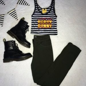 OMIGHTY QUENTIN TARANTINO STRIPE TOP